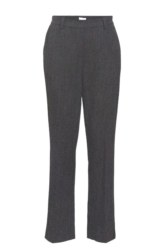 Object Lisa straight pant gråmelange L32