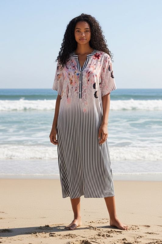 Ofelia Mary sommerkjole i flot print I Dresslab