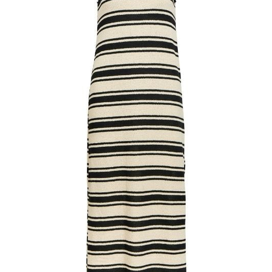 Object Cielo jersey kjole i sort hvid strib I Dresslab