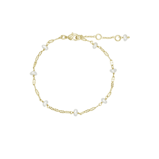 Pure by Nat I Lina Armbånd i 24K guld med perler