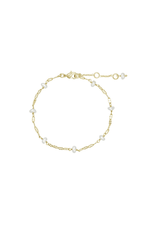Pure by Nat I Lina Armbånd i 24K guld med perler