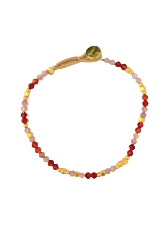 Ibu jewels armbånd I Lulu mix af røde perler I Dresslab