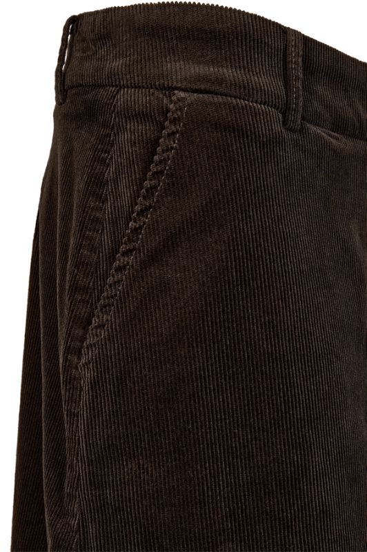 Freequent Cordy skirt | Chokoladebrun nederdel i fløjl