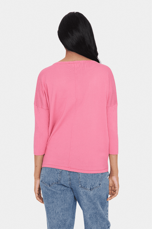 Saint Tropez Mila strik I Pullover i Pink
