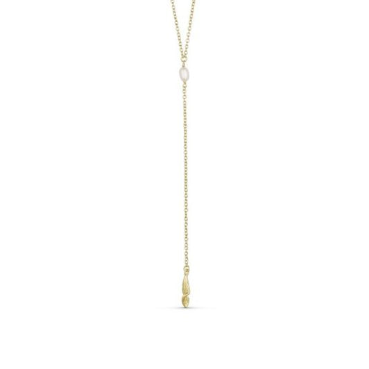 Pure by Nat I Olivia twisted halskæde Y 24K guldbelagt