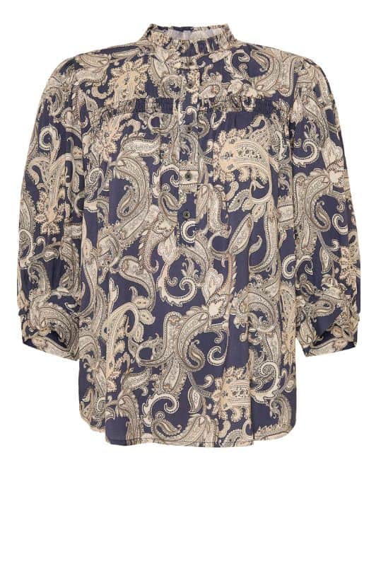 Ofelia Honny top I Bluse i flot smukt paisley print