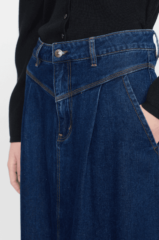 Soft Rebels Zoey skirt | Cool jeans nederdel i A-shape