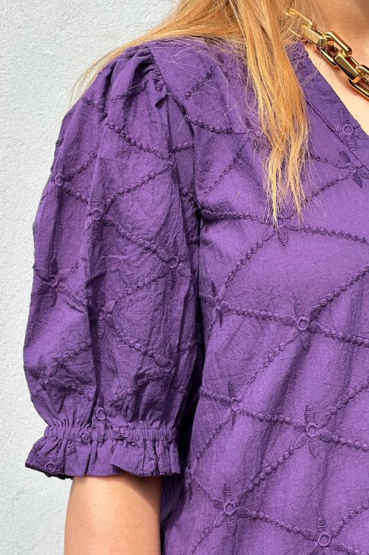 PRE ORDER Gaspar Tunø dress | Flot broderie anglaise i lilla I Dresslab
