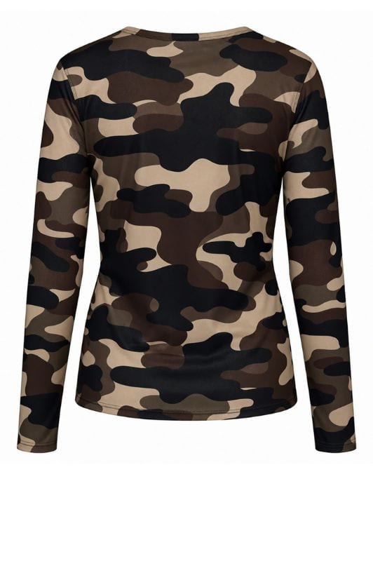 Luxzuz Camoflage mesh t-shirt I Mørkebrun camoprint