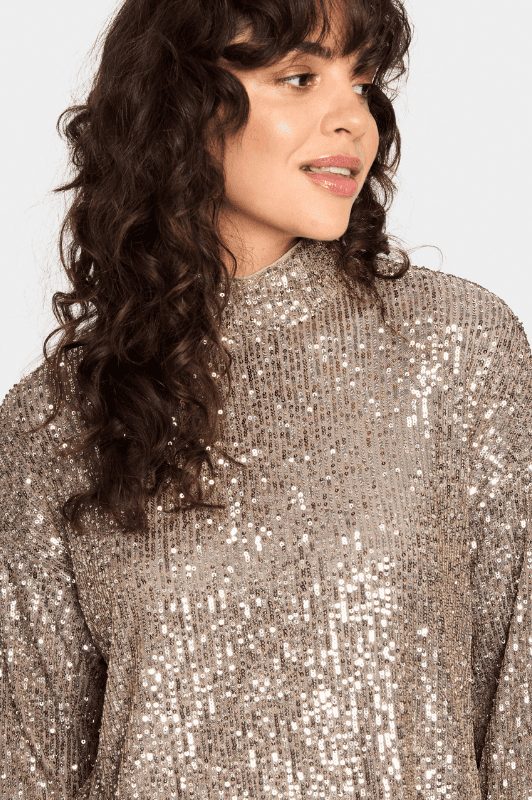 Saint Tropez Reyana top | Flot bluse med pailletter