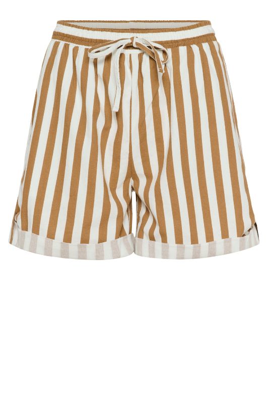 Saint Tropez Zalinda shorts | Sommershorts i brune striber