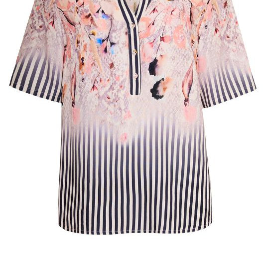Ofelia Mary sommerbluse i flot print I Dresslab