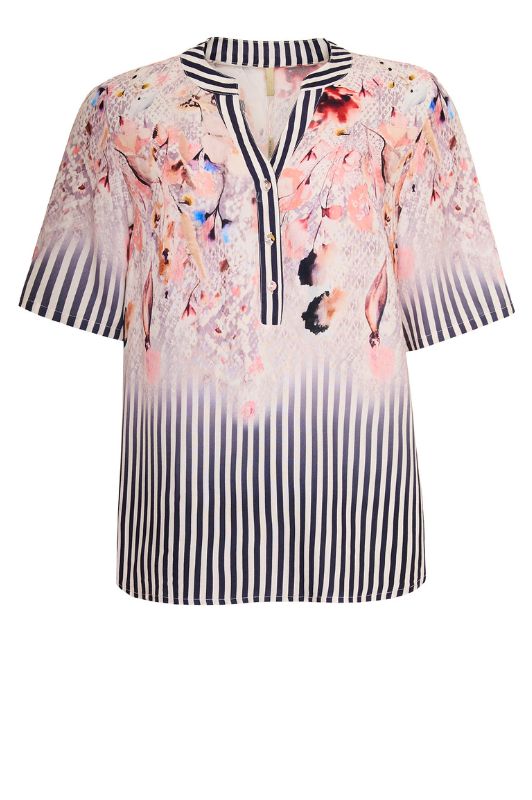 Ofelia Mary sommerbluse i flot print I Dresslab