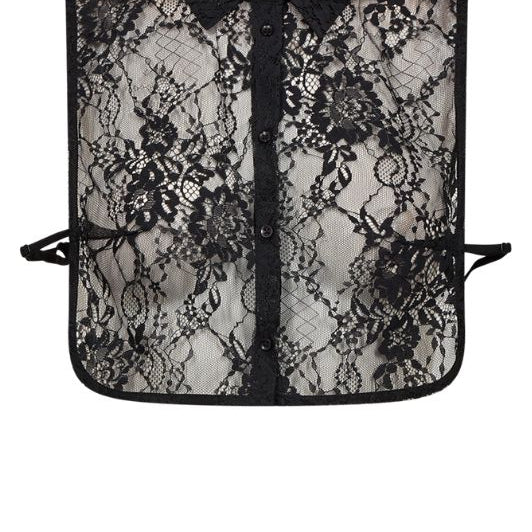 Freequent Lacy collar I Skjortekrave i sort blonde