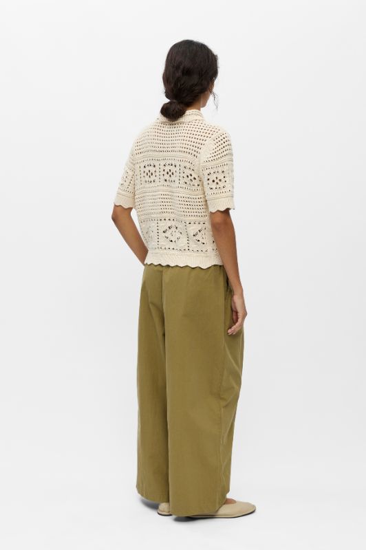 Object Bindi hæklet cardigan i creme I Dresslab