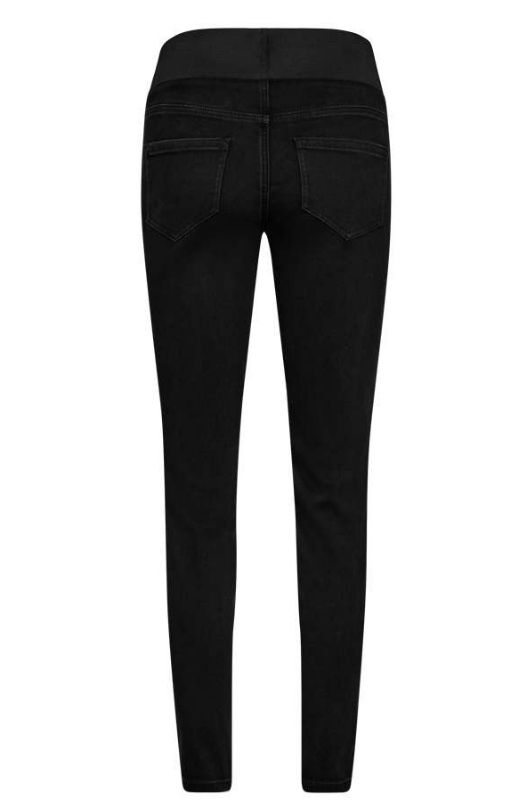 FreeQuent Shantal bukser | Smarte sorte denim bukser