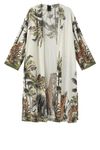 Luxzuz Vindie cardigan I Viskose med creme jungleprint