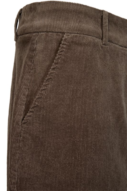 Freequent Cordy skirt | Sandfarvet nederdel i fløjl