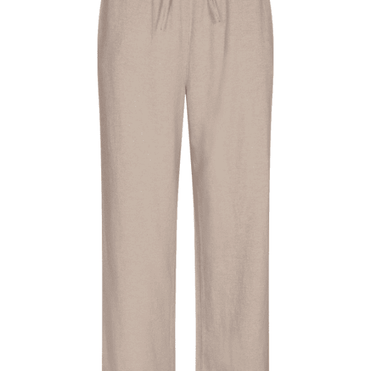 Freequent Lava ankle pant | Sandfarvede ankelbukser i hør