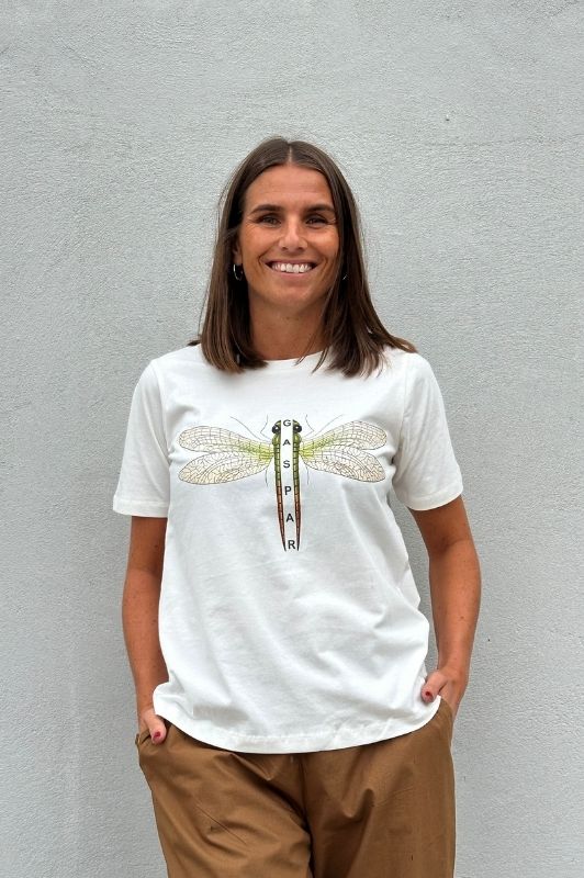 PRE ORDER Gaspar Tokyo print t-shirt i hvid I Dresslab