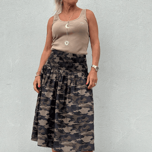PRE ORDER Gaspar Vienna camouflage nederdel I Dresslab