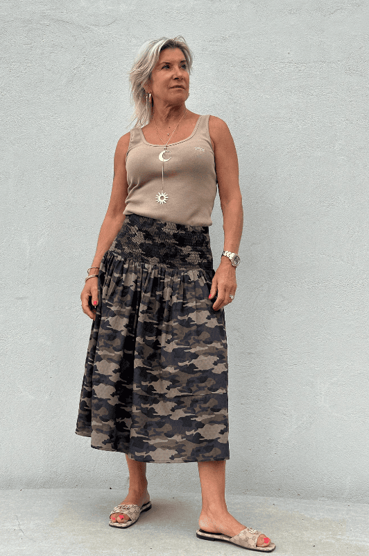 PRE ORDER Gaspar Vienna camouflage nederdel I Dresslab