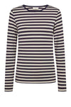 Freequent Liana bluse I Strib night shade