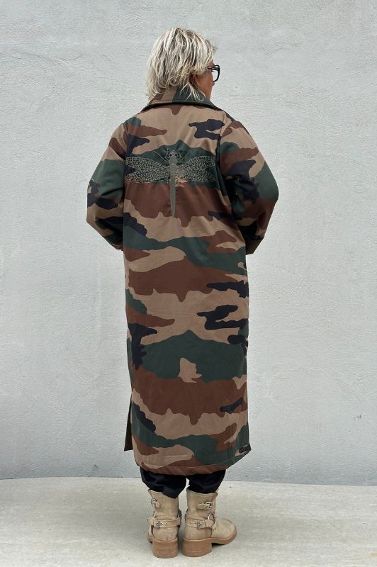 PRE ORDER Gaspar Champagne winter coat  I Frakke i camo print