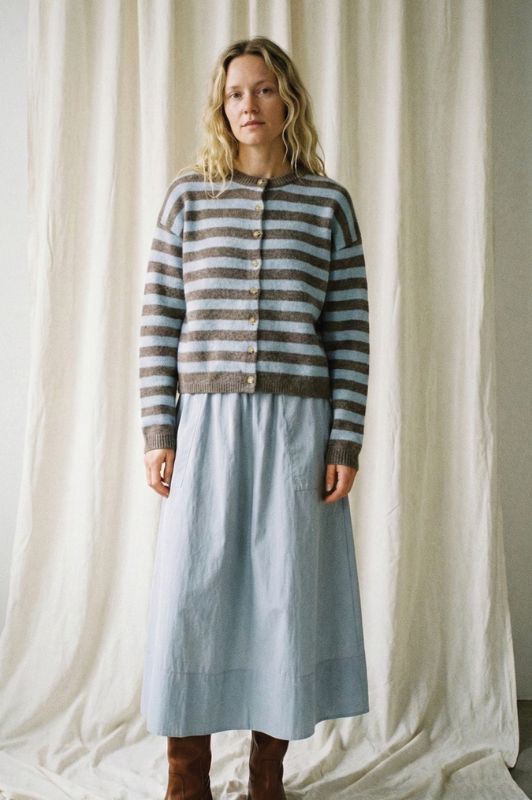 La Rouge Vilma skirt | Poplin nederdel faded blue
