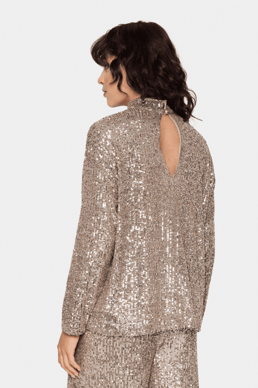Saint Tropez Reyana top | Flot bluse med pailletter