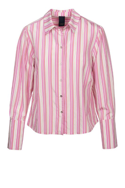 Luxzuz Makko shirt I Lyserød og hvidstribet skjorte