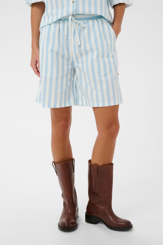 Saint Tropez Zalinda shorts | Sommershorts i lyseblå striber