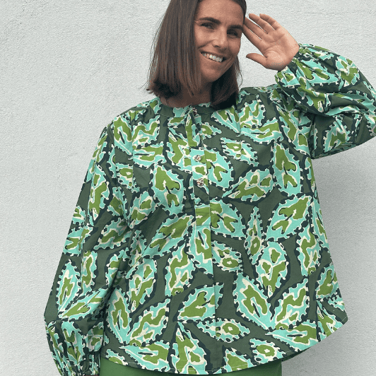 Gaspar Læsø shirt I Cool bluse i autumn print