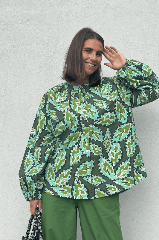 Gaspar Læsø shirt I Cool bluse i autumn print