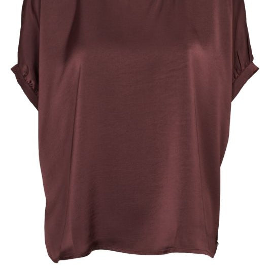 Prepair Emily festbluse i bordeaux satin