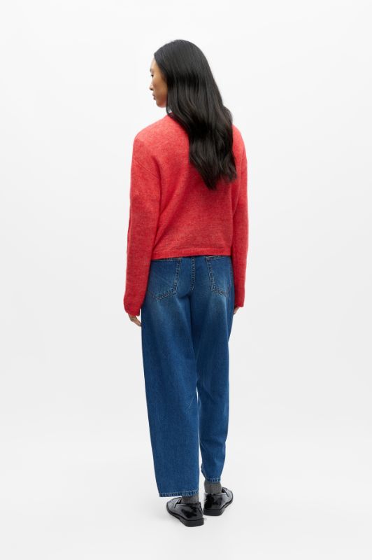 Object Agate strik cardigan koral