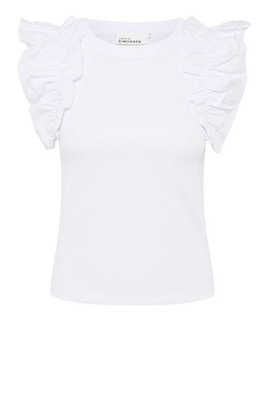 Karen By Simonsen Oda Tank | Top i hvid I Dresslab