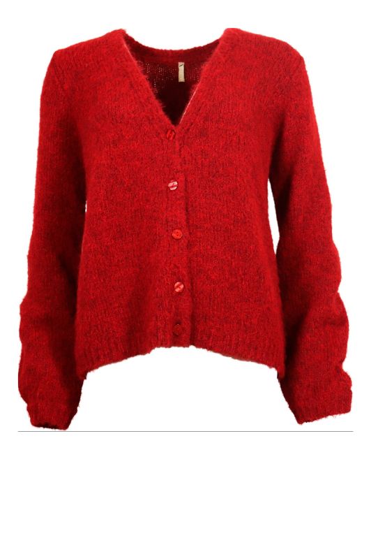 Ofelia Laia strik cardigan i rød
