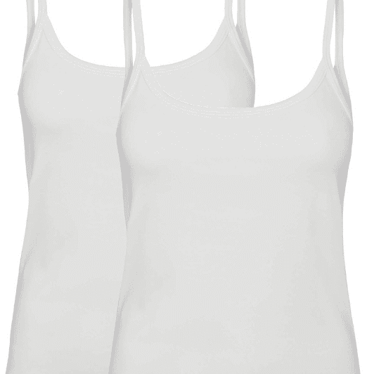 Soft Rebels 2 pak tank top I Hvid
