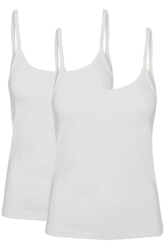 Soft Rebels 2 pak tank top I Hvid