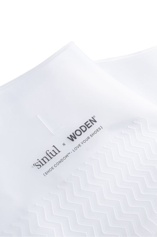 Woden Shoe Condom I Sinful x Woden colab sko-kondom