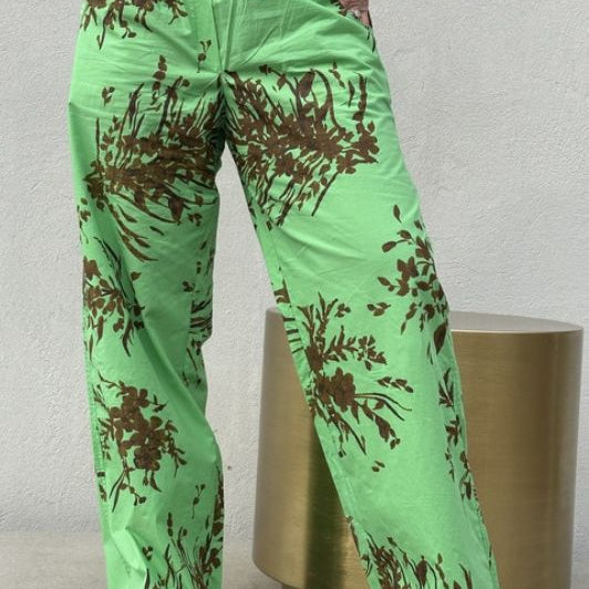 Gaspar Honolulu blomsterbuks | Grøn print I Dresslab