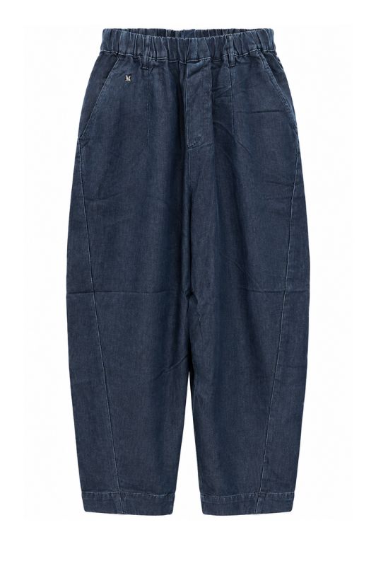 Marc Lauge Tokyo denim barrel bukser i mørkeblå