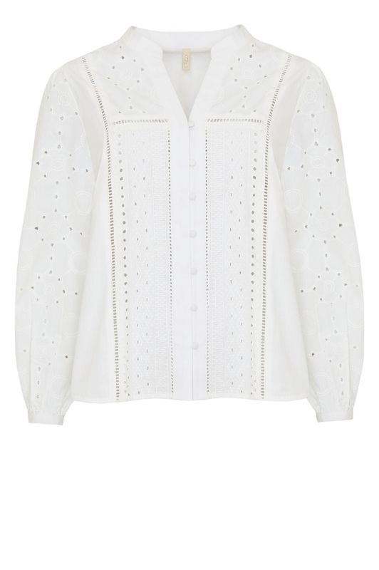 Ofelia Ea shirt I Broderie anglaise off white