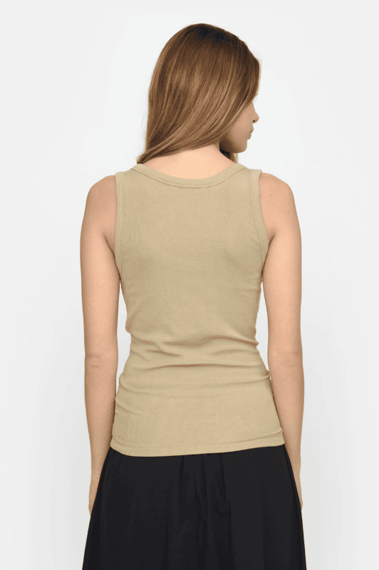 Soft Rebels Fenja Tank Top | Tank top i det blødeste modal | Oliven grøn
