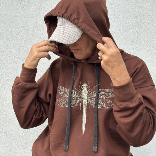 Gaspar Haiti sweat I Cool top med guldsmed applikation I Nougat brun