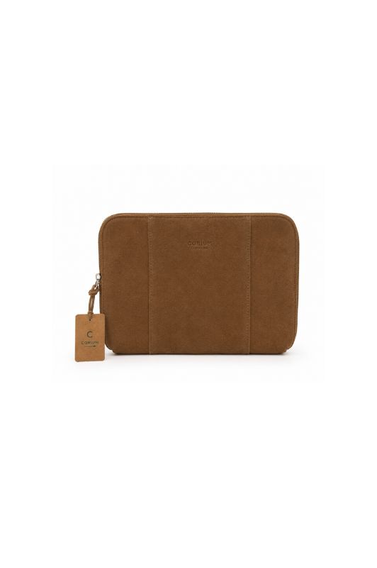 Corium Clutch i sand ruskind