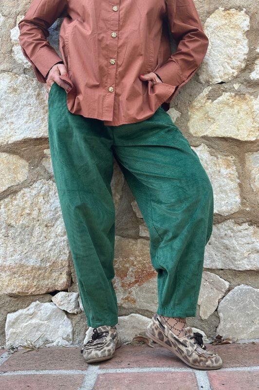 Gaspar Colorado corduroy pant |  Fløjlsbuks i grøn