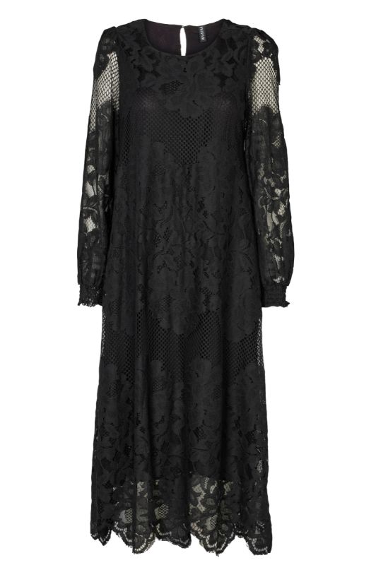 Prepair Mila dress | Smuk kjole i sort blonde