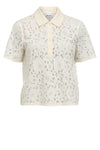 Object Bianca creme polo t-shirt i blonde I Dresslab